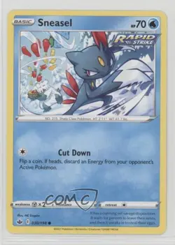 Sneasel Pokemon Sword & Shield Chilling Reign #030 0c41 - Image 1