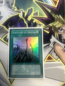 DRAGON SHRINE FRENCH SUPER RARE SDBE-EN019 FR019 LIGHT PLAY YUGIOH - Image 1