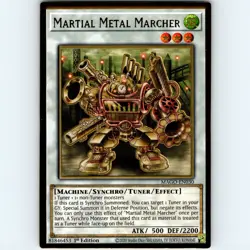 Yugioh Martial Metal Marcher MAGO-EN030 1st Edition Premium Gold Rare Holo - NM - Image 1