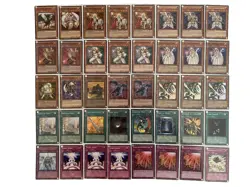 YUGIOH Lightsworn Deck with Sleeves Complete 40 - Cards - Image 1