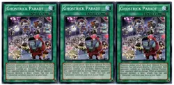 YUGIOH 3x Ghostrick Parade PRIO-EN063 1st edition Playset Near-Mint NM x 3 - Image 1