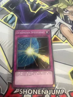 DROWNING MIRROR FORCE GERMAN SECRET RARE SHVI-EN075 DE075 LIGHT PLAY YUGIOH - Image 1