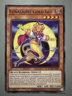 YUGIOH LUNALIGHT GOLD LEO (EFFECT) ASIA ENGLISH EDITION DUAD-AE005 COMMON - Image 1
