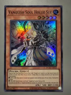 YUGIOH VANQUISH SOUL HOLLIE SUE ASIA ENGLISH EDITION DUAD-AE022 SUPER RARE - Image 1