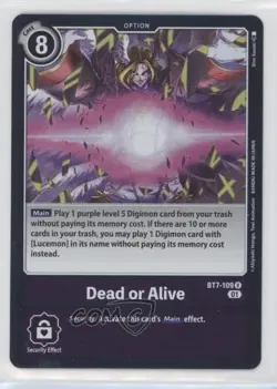2021 Digimon Card Game - Next Adventure Dead or Alive #BT7-109 02l5 - Image 1