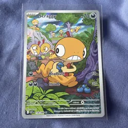 Pokemon Black bolt, White flare Scraggy IR 138/086 English Card - NM - Image 1