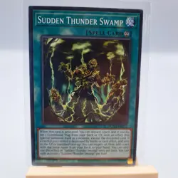 Yugioh TCG Trading Card Single Sudden Thunder Swamp #072 Spell Card - Image 1