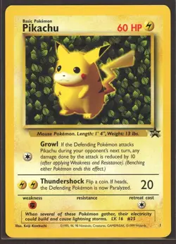 Pokemon "Ivy" PIKACHU Card BLACK STAR PROMO Set #1 Wizard of the Coast League - Image 1
