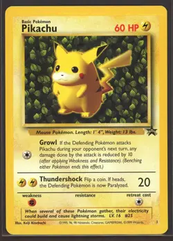 Pokemon "Ivy" PIKACHU Card BLACK STAR PROMO Set #1 Wizard of the Coast League - Image 1