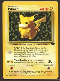 Pokemon "Ivy" PIKACHU Card BLACK STAR PROMO Set #1 Wizard of the Coast League - Image 1