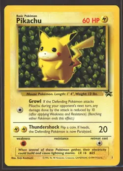 Pokemon "Ivy" PIKACHU Card BLACK STAR PROMO Set #1 Wizard of the Coast League - Image 1