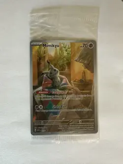 Mimikyu SVP 075 Pokemon Scarlet & Violet Black Star Promo Holo Card NM SEALED - Image 1