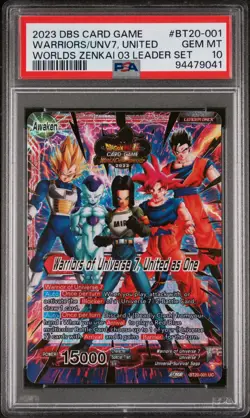 Dragon Ball Super Card Game 2022 World Championship Worlds Leader Set PSA 10 - Image 2