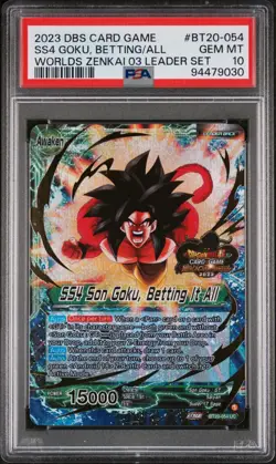 Dragon Ball Super Card Game 2022 World Championship Worlds Leader Set PSA 10 - Image 3