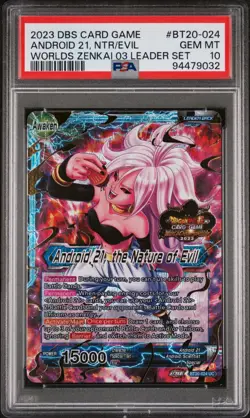 Dragon Ball Super Card Game 2022 World Championship Worlds Leader Set PSA 10 - Image 5