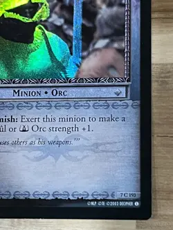 Awesome Lord Of The Rings LOTR TCG Card Morgul Lackey FOIL 7C193 LP - Image 4