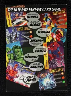 1995 Marvel Overpower CCG Marketing Cards The Ultimate Fantasy Card Game! 07ap - Image 1