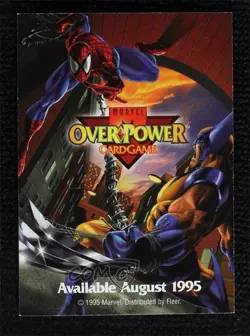 1995 Marvel Overpower CCG Marketing Cards The Ultimate Fantasy Card Game! 07ap - Image 2
