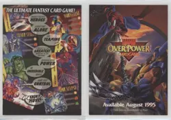 1995 Marvel Overpower CCG Marketing Cards The Ultimate Fantasy Card Game! 0u7 - Image 3