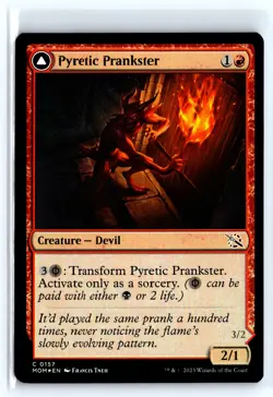 FOIL Pyretic Prankster March of the Machine - MTG Magic the Gathering Card - Image 1