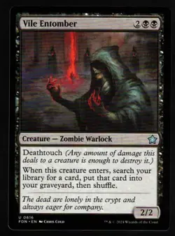 1 x Vile Entomber-Magic the Gathering-MTG-Foundations-Near Mint-1x - Image 1