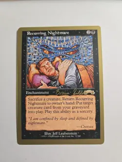 Recurring Nightmare (Gold Border World Championship Version) x1 MTG ENGLISH - Image 1