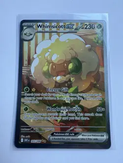 Pokemon White Flare Whimsicott ex 165/086 Special Illustration Rare (ENGLISH) - Image 1
