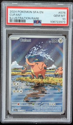 2024 POKEMON SFA EN-SHROUDED FABLE ILLUSTRATION RARE #076 CUFANT PSA 10 - Image 1