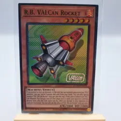 Yugioh TCG Trading Card Single R.B. VALcan Rocket #092 Machine Effect Super Rare - Image 1