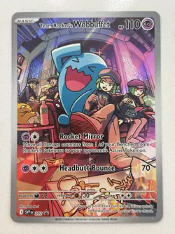 Pokemon Card Team Rocket's Wobbuffet SVP 203 Promo NM - Image 1
