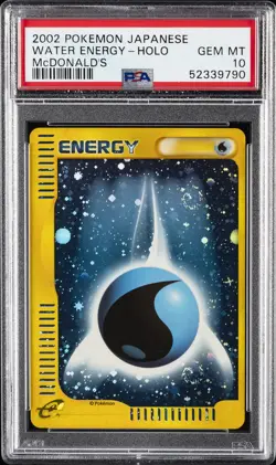 2002 POKEMON JPN MCDONALD'S WATER ENERGY-HOLO PSA 10 - Image 1