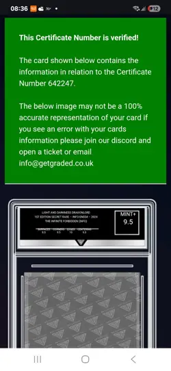LIGHT AND DARKNESS DRAGONLORD INFO-EN034 ULTRA RARE YUGIOH GET GRADED 9.5 - Image 3