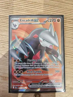 Pokemon TCG Card Excadrill Ex Full Art 160/086 Black Bolt Rare English MINT - Image 1
