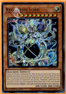 Yugioh! Regenesis Lord ALIN-EN017 (UR) 1st Ed "Regenesis Deck Support" - Image 1