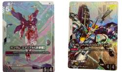 Gundam card Game Aerial Rebuild Permet Newtype Rising GD01-067 ST01-006 LR + - Image 1
