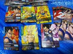 Dragon Ball Data Carddass V Jump Vegeta Goku Sets Includes Card Sleeve Used - Image 3