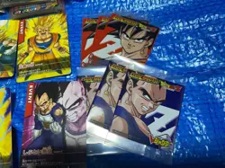 Dragon Ball Data Carddass V Jump Vegeta Goku Sets Includes Card Sleeve Used - Image 4