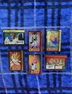 Dragon Ball Carddass Card Set 6 Pieces Sleeves Included Used - Image 1
