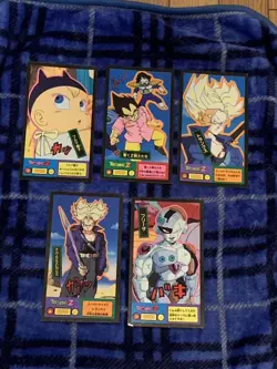 Dragon BallZ Card Gas Set of 5 Collectible Used - Image 2