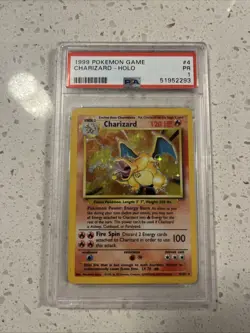 PSA 1 Charizard 4/102 Base Set 1999 Holo Rare WOTC Pokemon Card TCG - Image 1