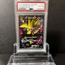 PSA10 Mega Manectric EX SR 174/171 THE BEST OF XY Pokemon Card Japanese - Image 1
