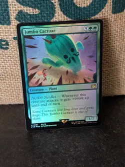 MTG - Jumbo Cactuar - FOIL - Final Fantasy - FIN 0191 - Image 1