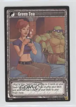 2004 Teenage Mutant Ninja Turtles Trading Card Game 1st Edition Green Tea e6j - Image 1