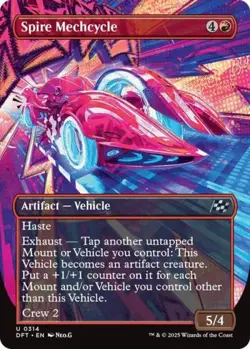 Spire Mechcycle (Borderless) -Foil Near Mint MTG Aetherdrift - Image 1