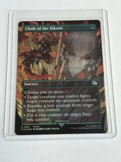 Clash of the Eikons -Foil Borderless - Final Fantasy (FIN) - MTG Uncommon #341 - Image 2