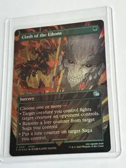Clash of the Eikons -Foil Borderless - Final Fantasy (FIN) - MTG Uncommon #341 - Image 4