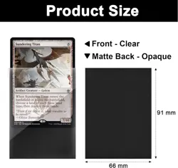 Standard MTG Card Sleeves 500 Pack Sturdy Card Protectors Sleeves Matte Back - Image 2