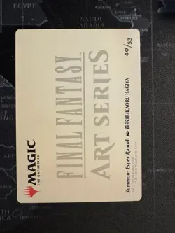 Summon: Esper Ramuh Art Card - Art Series: FINAL FANTASY (40/53) NM MTG - Image 2