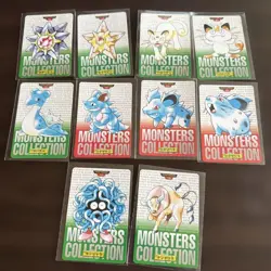 Lot of 10 Vintage 1996 Japanese CCG TCG BANDAI Pokemon Carddass Card G55766 - Image 1