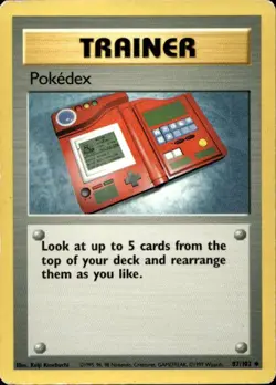 Pokemon Pokedex Base Set 87/102 Light Play LP+ or Better - Image 1